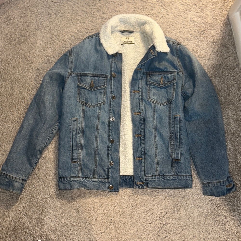Dravus Men’s S Sherpa lined denim jacket